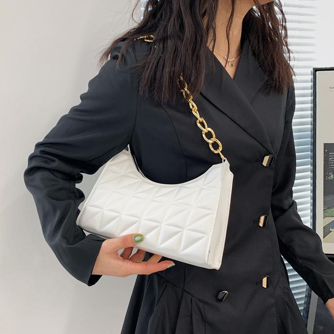 Women's Advanced Diamond Bag  New Trend All-match Shoulder Bag Niche Chain Handbag Female Fashion Texture Shopping Bag