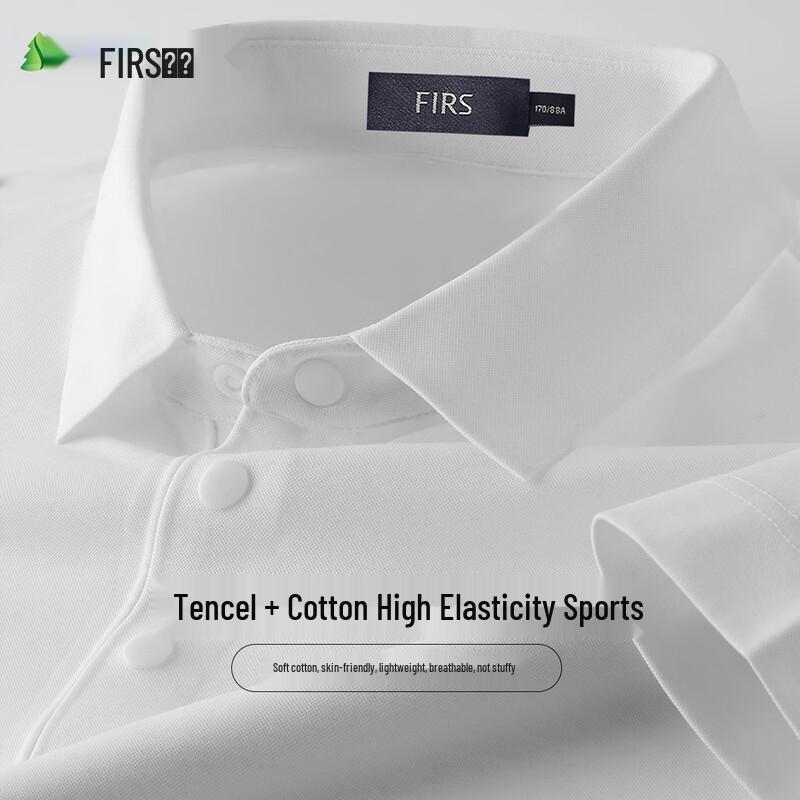 FIRS Men s Cotton-feel Tencel Short Sleeve Polo Shirt XXL