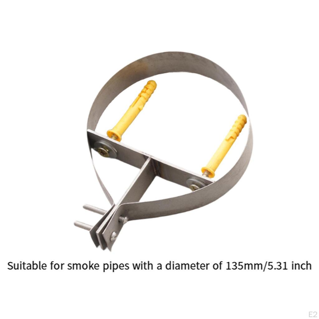 5,3 palce 135 mm Podpěrný držák komínové roury pro vložku spalinovodu a kamna