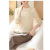 2025 New Fashionable Autumn Clothes Round Neck Knitted Thin Sweater Base Shirt