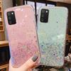Starry Silver Foil Glitter Phone Case for Samsung A24, S23FE, A41, A55, S10, and A35 - Full Coverage Protection