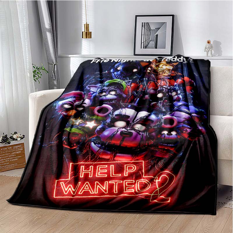 3DTerror FNAF-Five-Nights At Freddys Printed Blanket Home Flannel Comfortable Warm Sofa Bed Portable Children Adult Gift Blanket
