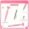 Pink Heart-Shaped Rotary Ballpoint Pens, Suitable for School Office Supplies, Wedding Signatures, Thanksgiving and Halloween,