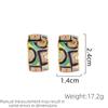 SUYU Spring New Colorful and Colorful Earrings Fashionable Women's Design Personalized Small and Luxury Versatile Earring Gifts