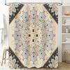 Beautiful Shower Curtain Floral Mandala Design for Bathroom Decor 3D Printed Waterproof Home Decor Item In Multiple Sizes
