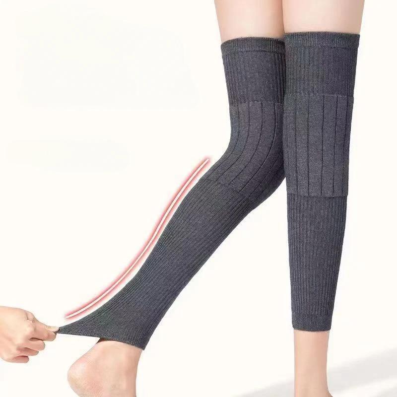 1 Pair Rabbit Fur Knee Pads for Women Winter Warm Men Old People Cold Leg Arthritis Kneepad Knee Support Run Knee Protector