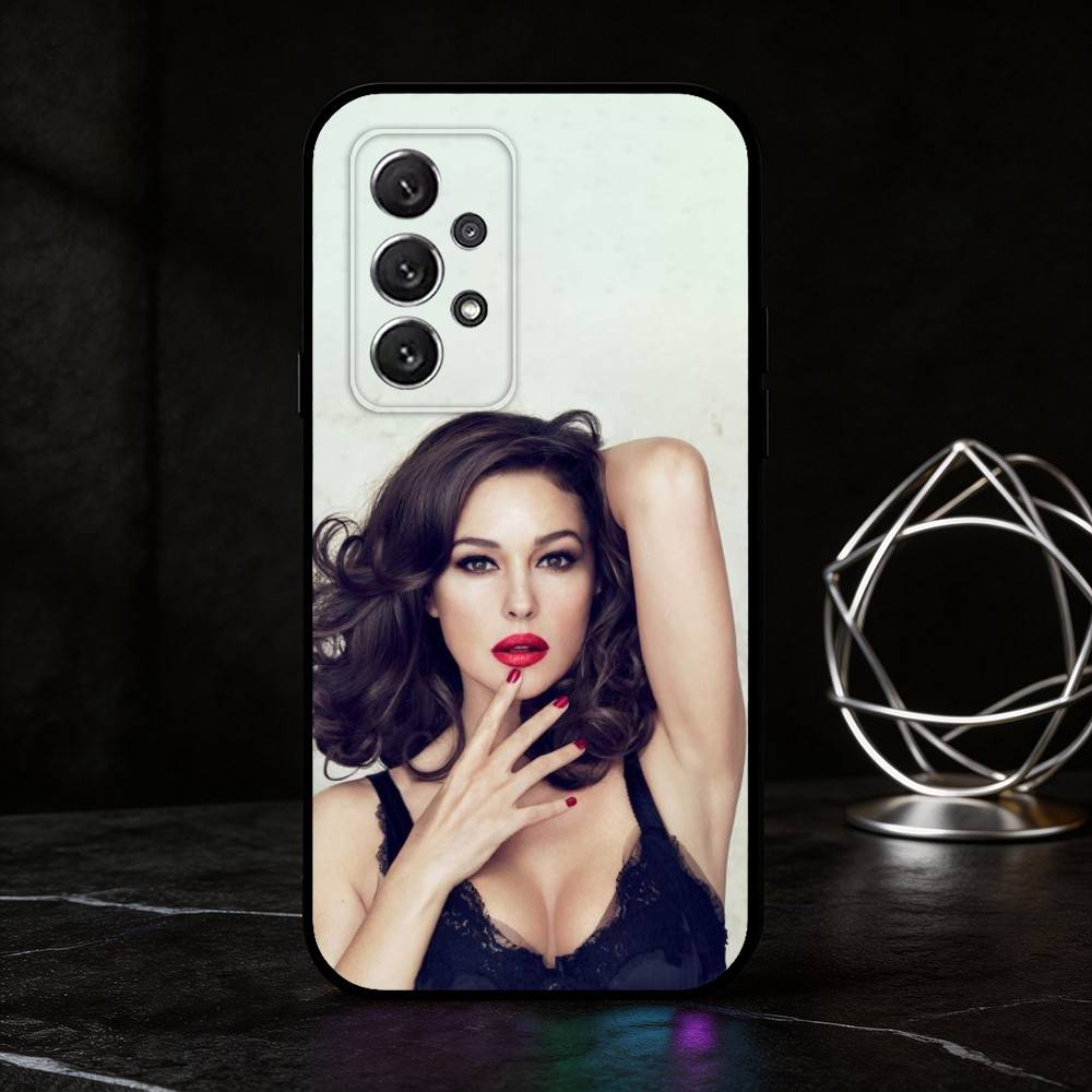 M-Monica Bellucci phone Case For Samsung S25,24,21,22,23,30,Ultra,20,Plus,Fe,Lite,Note Soft Black Cover