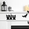 Black Halloween Cute Cat Switch Sticker Wall Decor For Living Room Office And