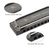 Swan SW1020-7 10 Holes 20 Tones Blues Diatonic Harmonica Key of C Mouth Organ with ABS Case