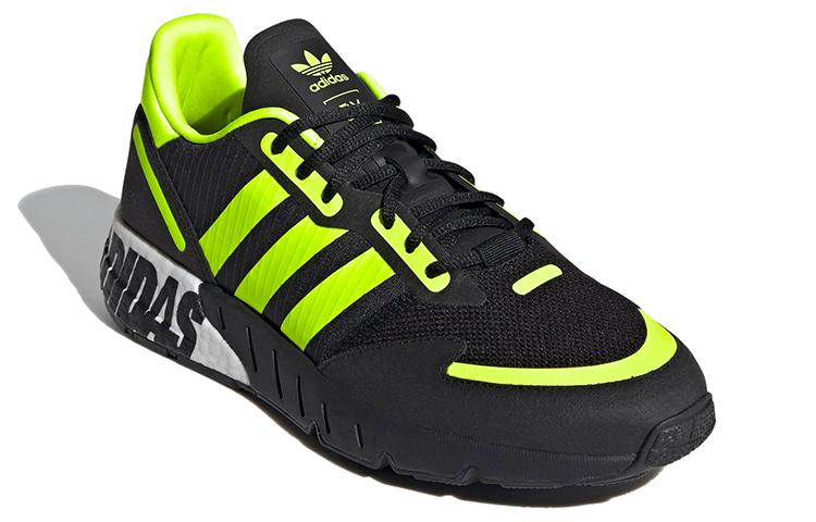 Adidas Zx 1K Boost 'Bold Logo Graphic - Black Solar Yellow' FY3632