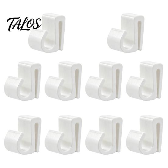 String Light Installation Tools Outdoor Clips, Black Plastic Organize Hooks, Weather Resistant Mounts Snap-on Fasteners for Garden Backyard Decoration