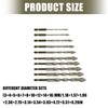 Full Size Serrated Eccentric Drill Bit Kit For Masonry Installation Ceramic Glass Concrete Crosses Bit Drilling Tool