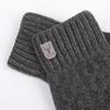 Men's Warm Gloves Winter Touch Screen Plus Fleece Gloves Cold Warm Wool Knitted Gloves