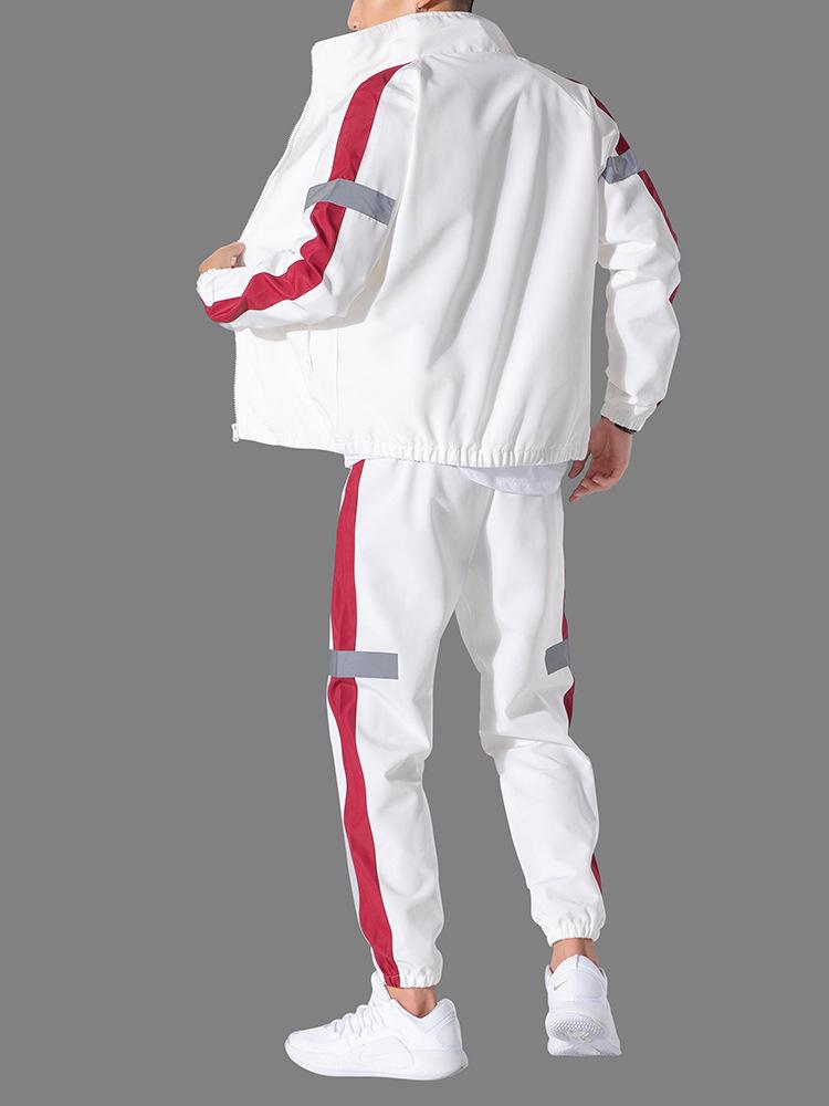 Men's Spring 2025 Korean Style Casual Suit: Youth Sport Two-Piece Set Plus Size