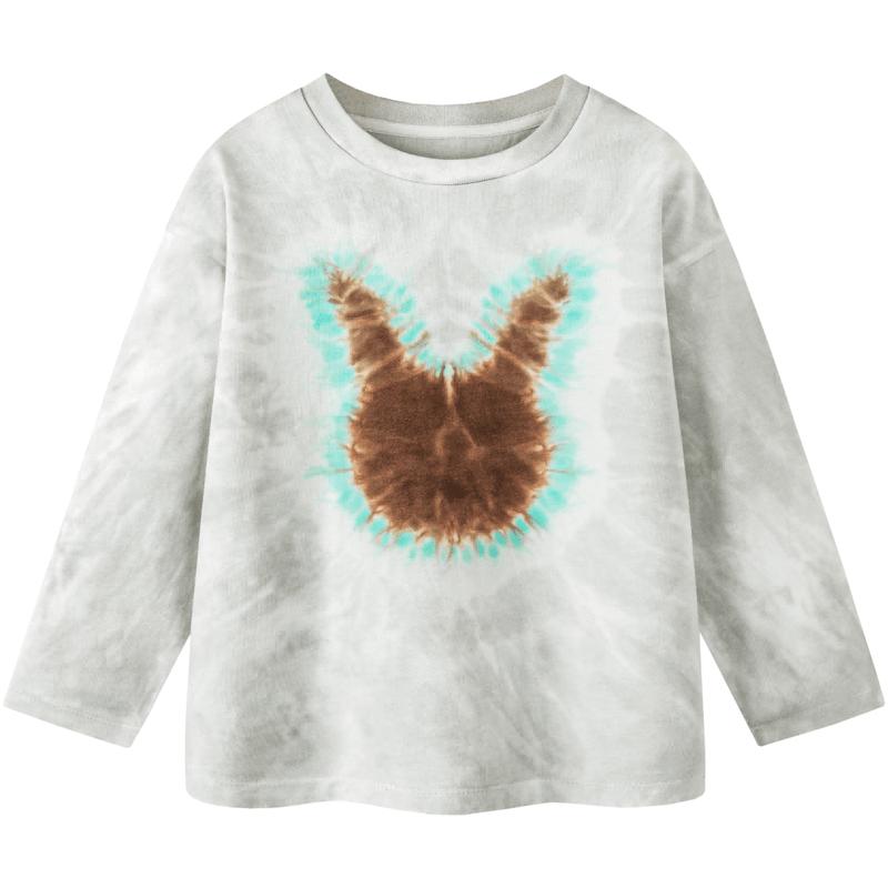 Minibala Jungen Langarm Tie-Dye Baumwoll-T-Shirt