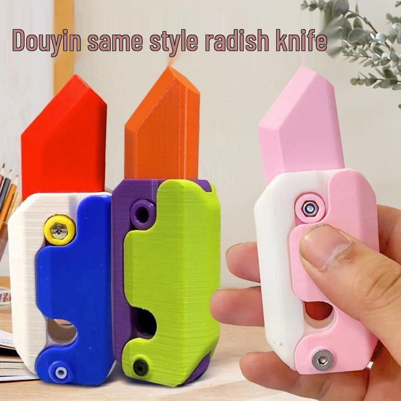 Anti-Gravity Luminous Radish Knife Toy for Kids - Stress Relief & Decompression.