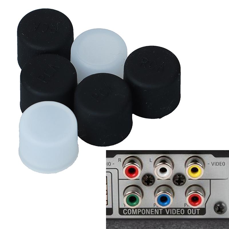 10pcs Silicone TV Audio Video Interface Dust Plug RCA Female Protective CoverGood product