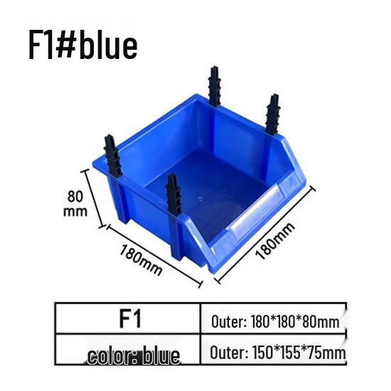 Modulare Kunststoffteile- und Werkzeugaufbewahrungsbox mit schräger Öffnung
