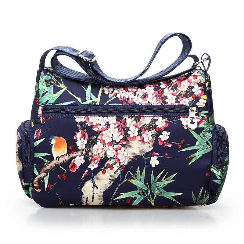 Lightweight Nylon Crossbody Bags for Women Multi-Pattern Shoulder Purses for Daily, Travel Casual Outings with Adjustable Straps