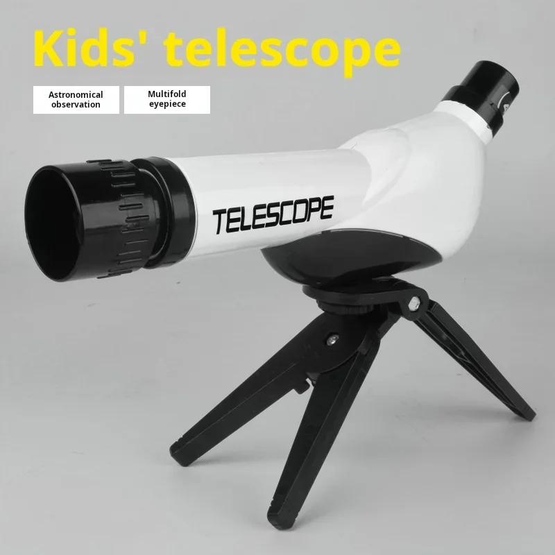 Kids' Telescopes Educational Toys 40X Science Experiment Monocular Science Teaching Microscope Toy Toys for Children Kids Gifts