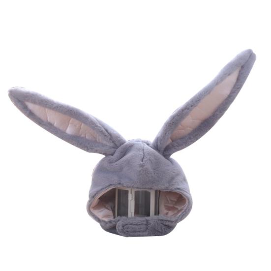 Cute Girls Plush Rabbit Bunny Ears Hat Earflap Cap Head Warmer
