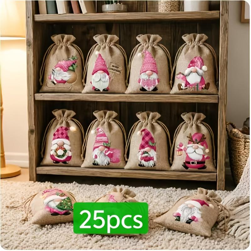 25Pcs Assorted Christmas Gift Bags For Gift Storage And Candy 25Pcs