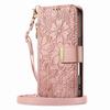 Floral Leather Wallet Case for Samsung Galaxy A05-A71 / S24-S25 series...with Detachable Shoulder Strap