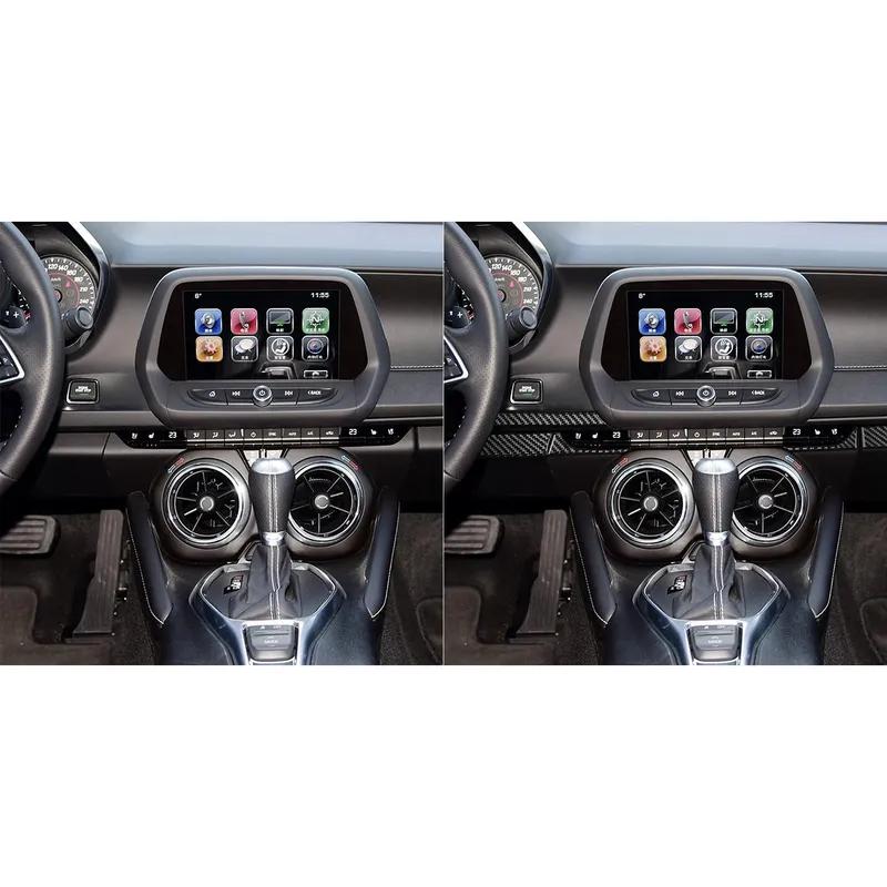 For Chevrolet Camaro 2016 2017 2018     Dashboard Set Carbon Fiber Interior Car Accessories Cover Stickers Trim