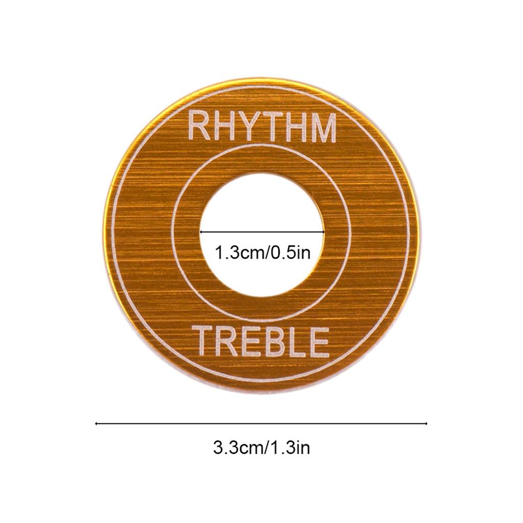 2Pcs Guitar Toggle Switch Ring Aluminum Alloy 3 Way Toggle Switch Washer Pickup Selector Ring Self Adhesive Backing