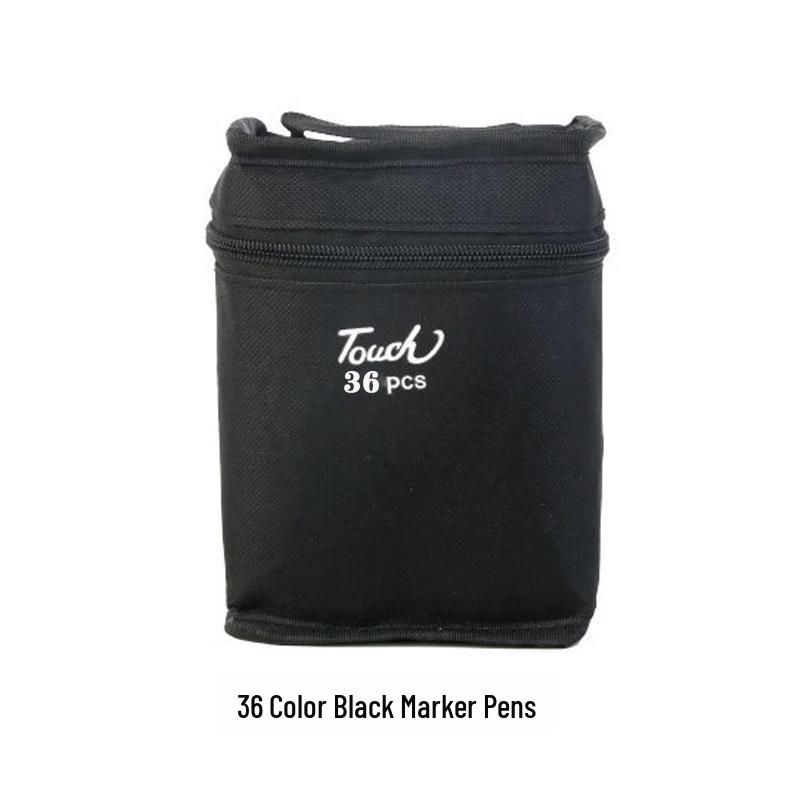 Set de markere cu alcool cu ​​vârf dublu, 48 de culori, pentru proiecte artistice și acuarelă