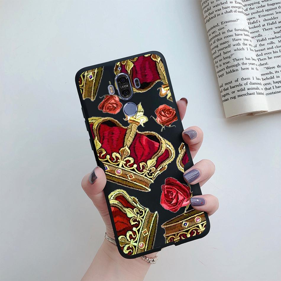 Silicone Case for Huawei Mate 9 10 Pro Soft TPU Protective Cute Butterfly Flower Phone Back Cover Mate9 Mate10 10Pro Case Fundas