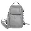 Multifunctional Capacity Large Oxford Backpack With Solid Color Design Teens For