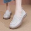 Women's Mom Shoes with Soft Surface and Soft Sole, Comfortable and Versatile Leather Shoes, Women's Simple Single Shoes, Shallow Mouth Women's Shoes