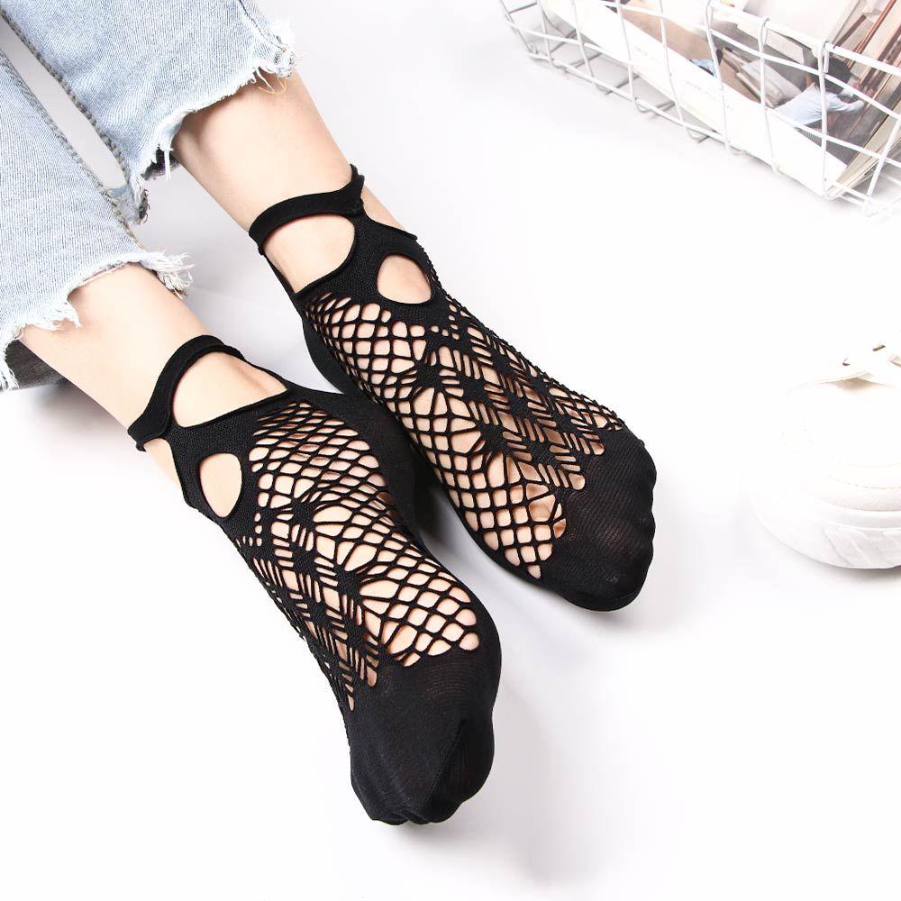 Casual Ruffle Hot Sale Sexy Ladies Fishnet Women Stockings Ankle Short Socks Foot Socks Lace