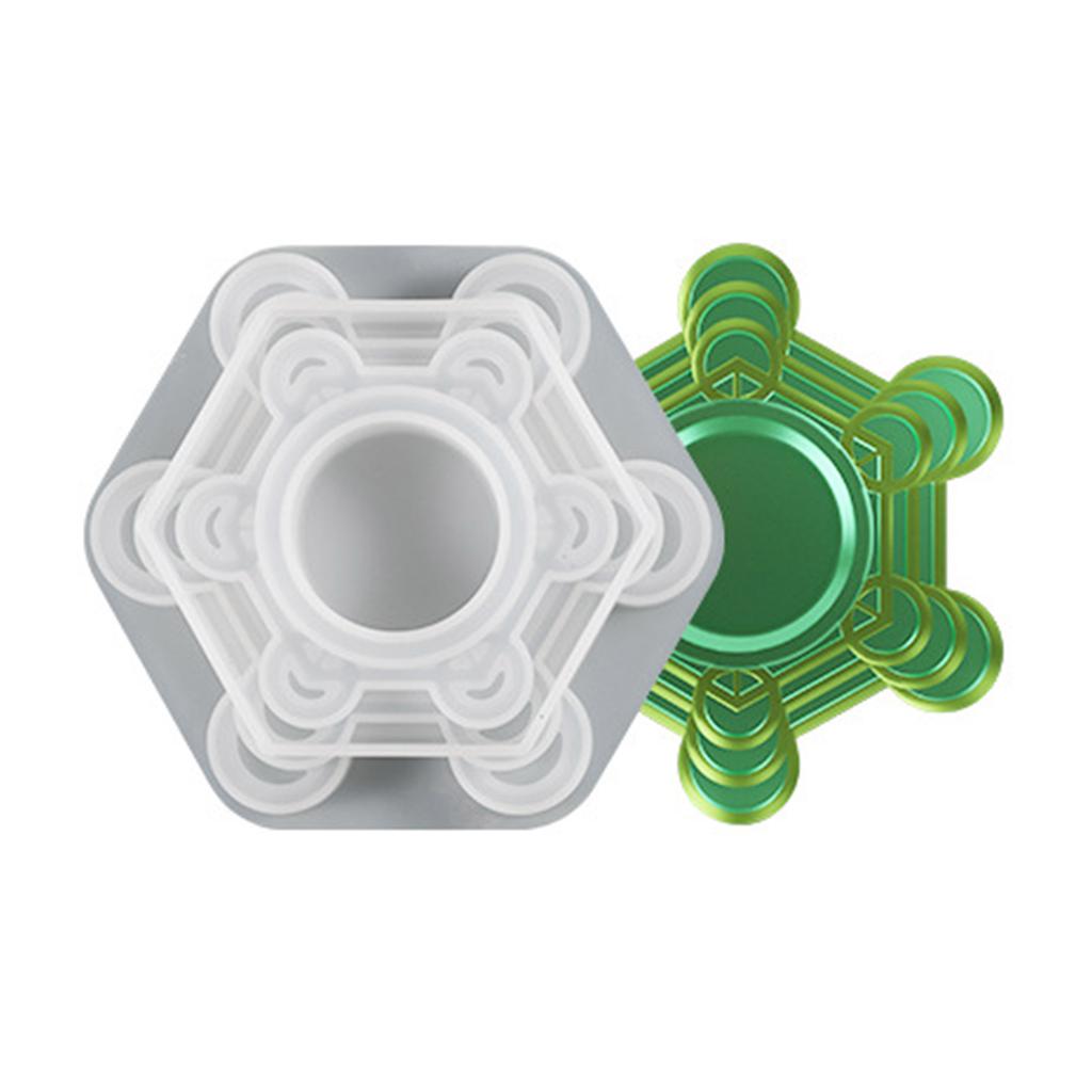 Crystal Ball Base Candle Holder Resin Molds Tray Silicone Molds for Resin Epoxy Casting Mold for DIY Candlestick Jewelry