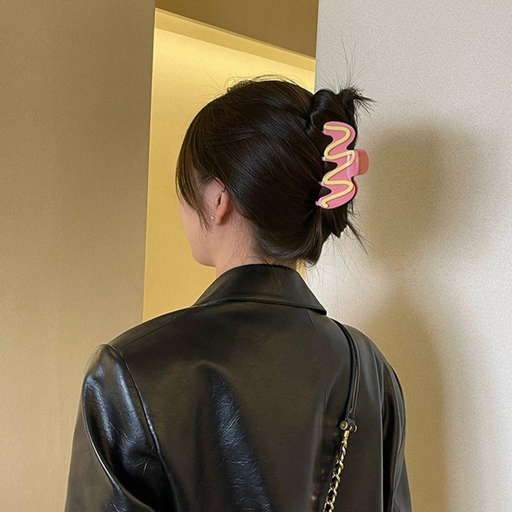 

Acetate Hair Clips Wave Shape Hair Pins Shark Claw Clip Hair Claws Girls