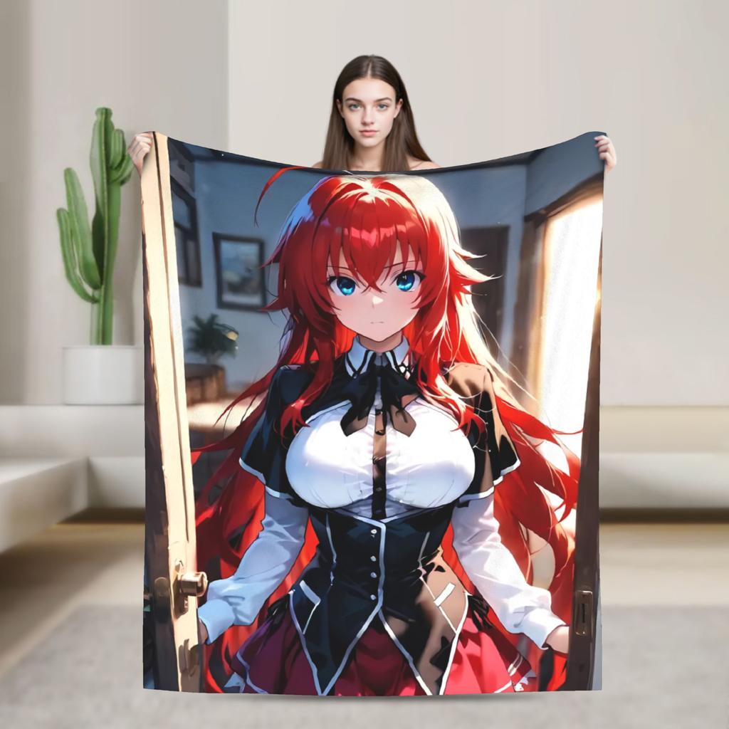 High School DxD  Blankets  Super Soft Comfortable Plush Bedding Throws For Children Bedroom Flannel Bedspread Bed Cover