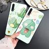Cartoon süße Dinosaurier Fall für Samsung Galaxy A52 A70 A71 A73 A53 A13 5g A03 A72 A22 A21s A03 core A42 gehärtetem Glas Abdeckung
