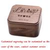 Custom Wooden Music Box DIY Carved Musical Note Small Wooden Box Creative Gift