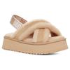 UGG Disco Two-Layer Cowhide Comfortable Simple Fashion Sandals Women Sandals Light-Gray-Brown 1121550-DRI