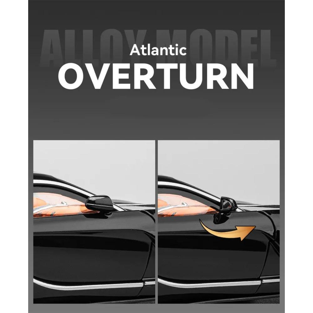 1/24 Bugatti Atlantic Alloy Sports Car Model Diecasts Metal Toy Vehicles Car Model Simulation Sound and Light Childrens Toy Gift