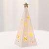 LED Light-up Decor for Christmas, Mini Ceramic Snowman Santa Reindeer Ornament