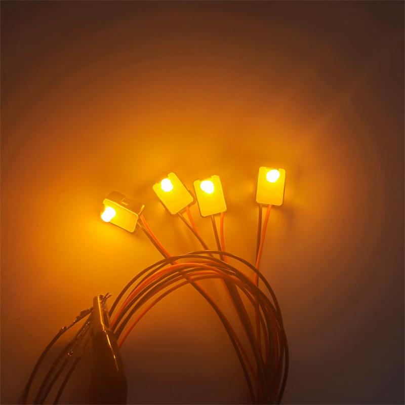 New Orange Light 4pcs/set Car Interior Light signal Lights LED Door Handle mini Ambient Backlight Decorative Atmosphere