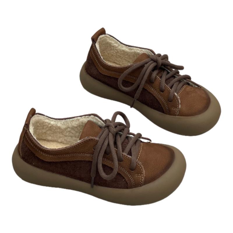 Retro Lässige Brotschuhe, Neue Baumwollschuhe, Lässige Damen-Plateauschuhe