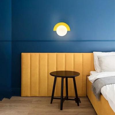 Moderne G9 Fächerförmige Wandleuchte Macaron-Farben Nachtlicht Minimalismus Innenraum Heimdekoration Leuchte Schlafzimmer Nachttischleuchten
