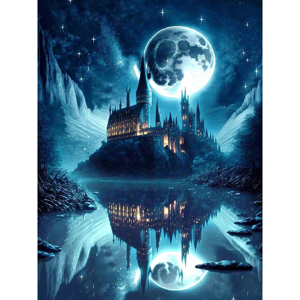 Harry Potter Magic School 5D DIY Diamond Painting Cross Stitch Castle Mosaic Embroidery Rhinestones Home Decor Kids Gift
