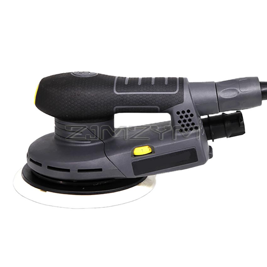 6 Inch Electric Circular Sander Machine Variable Speed Sanding Tools with Hybrid Dust Canister Electric Woodworking Polisher