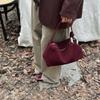 Women's bag leather premium feel matte suede handbag commuter shoulder messenger bag niche design sense 2024 new