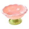 Decorative Flower-Shaped Fruit Bowl with Drainage Holes, Removable Base, 26 Cm X 14 Cm.