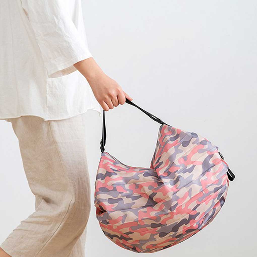 Storage Bag Foldable Shopping Large Capacity Oxford Cloth Food Fruit Snacks Multi Purpose Portable Pouch Case with Handle